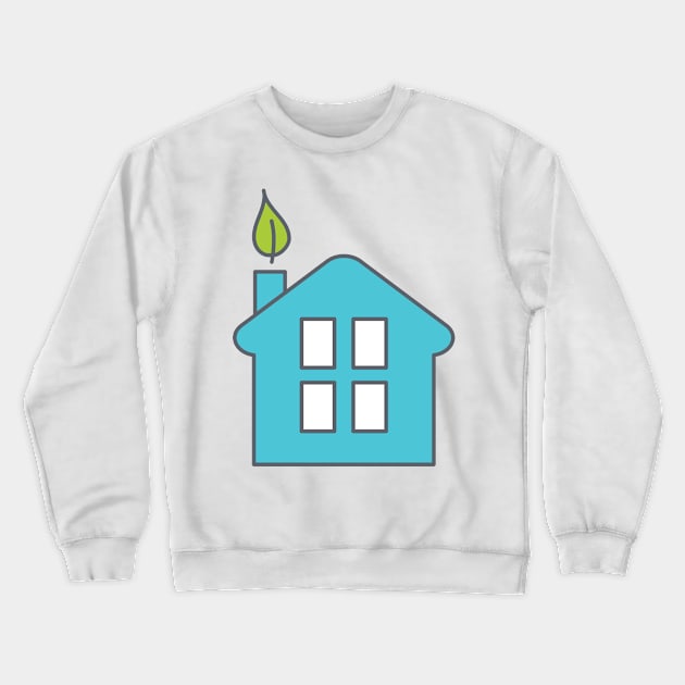 Green Home Crewneck Sweatshirt by Jonathan Wightman